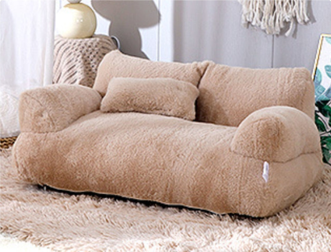 Luxury Cat Bed Sofa – Warm Plush Pet Nest for Cats & Small Dogs | Cozy Winter Puppy Bed