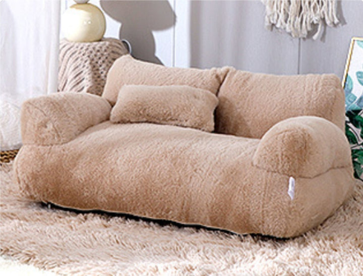 Luxury Cat Bed Sofa – Warm Plush Pet Nest for Cats & Small Dogs | Cozy Winter Puppy Bed