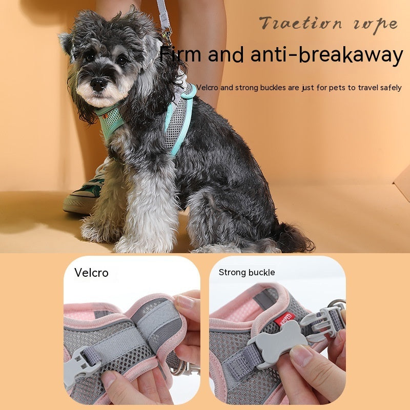 Pet Mesh Breathable Chest Harness