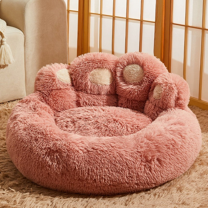 Warm Fleece-Lined Dog Bed Sofa – Cozy Kennel Mattress for Medium & Large Dogs | Soft Plush Pet Couch for Corgi, Golden Retriever & More