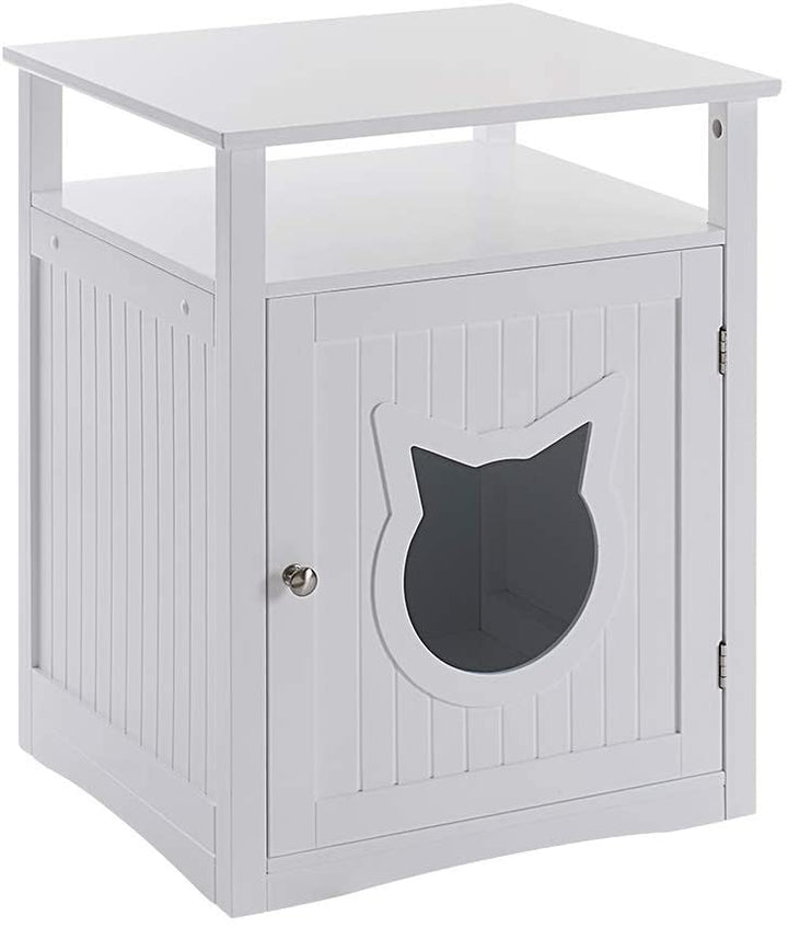 Nightstand Pet House, Litter Box Furniture Indoor Pet Crate, Litter