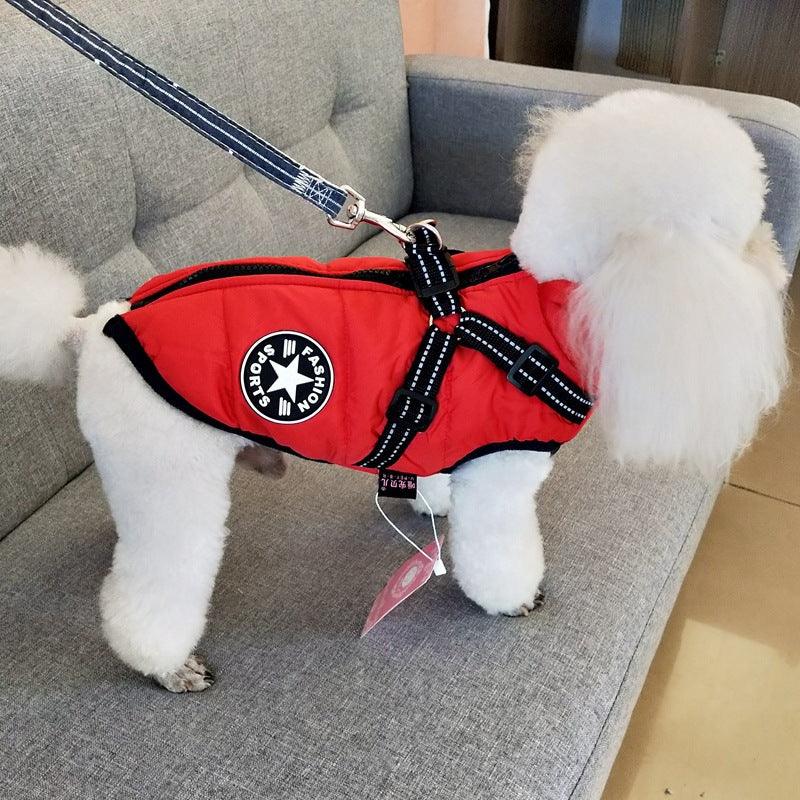 Winter Adventure Dog Coat: Waterproof, Harness-Compatible, And Stylish Pet Clothing-4