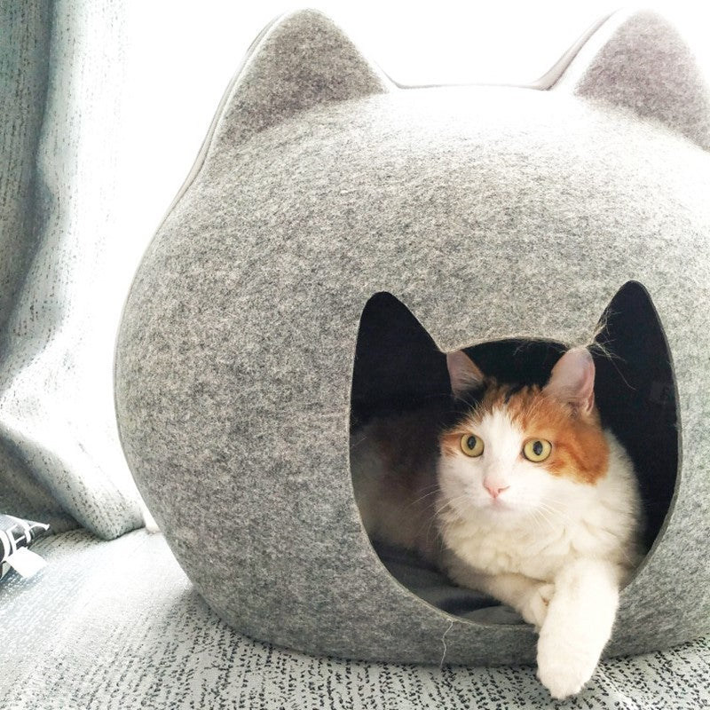 Enclosed Cat Litter Box House – Modern Cat Bed Villa with Hidden Litter Compartment | Multi-Functional Cat Furniture