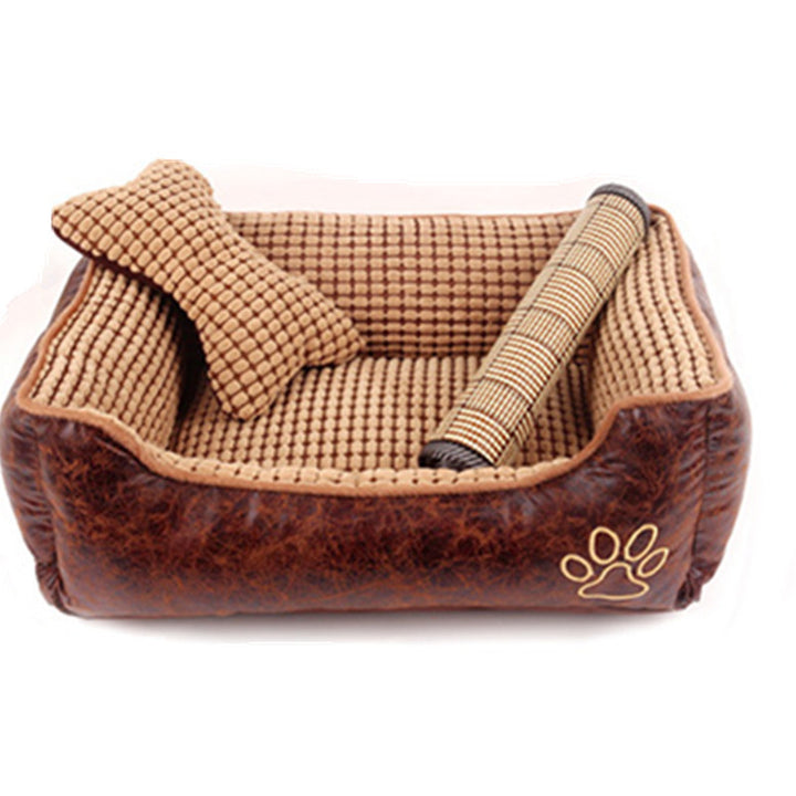 Cozy Kennel Dog Bed – Soft Washable Pet Litter Mat for Small & Large Dogs | Comfortable Puppy Sleeping Cushion