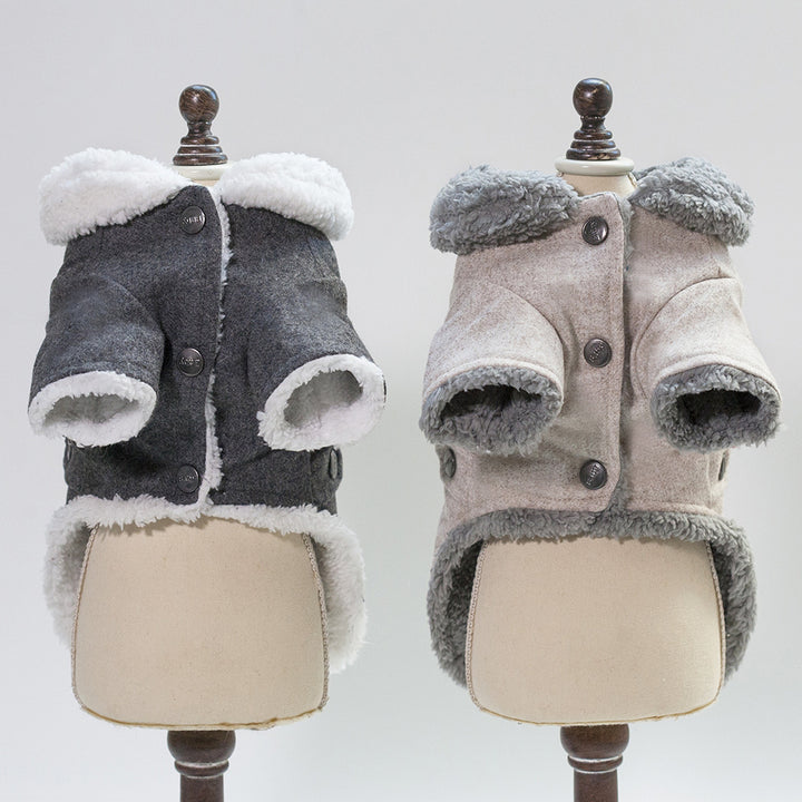 Winter Dog Jacket for French Bulldog & Small Dogs – Thick Warm Pet Coat for Cold Weather, Puppy Outdoor Clothes