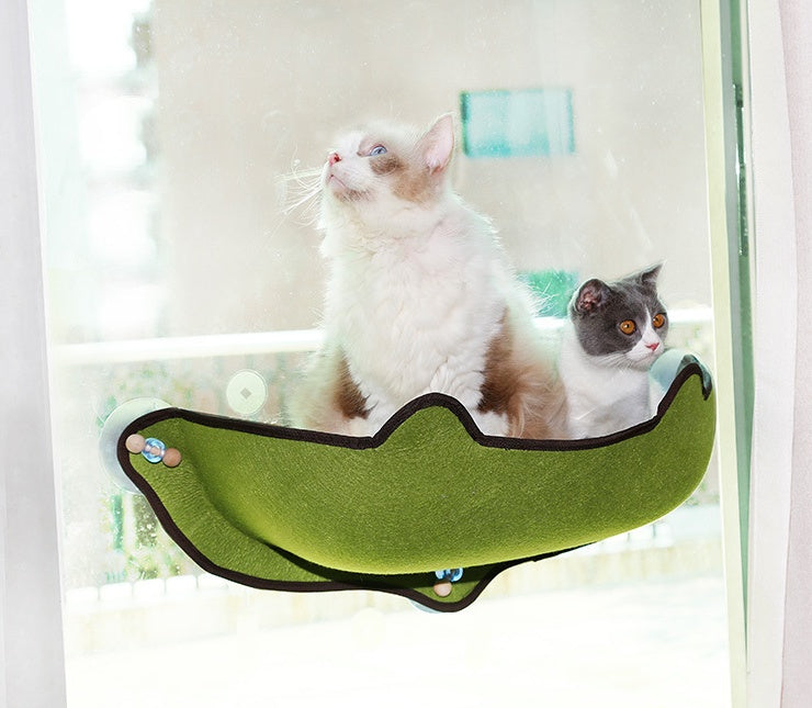 Cat Window Hammock Bed – Sunny Seat Window Sill Perch for Cats & Kittens | Strong Suction Cup Hanging Pet Resting Seat