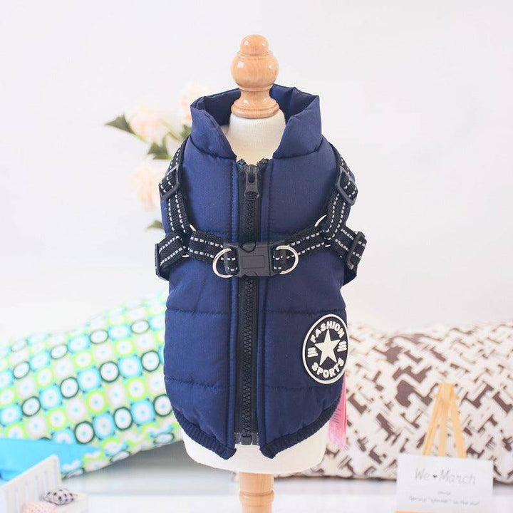 Winter Adventure Dog Coat: Waterproof, Harness-Compatible, And Stylish Pet Clothing-6