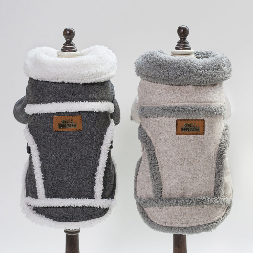 Winter Dog Jacket for French Bulldog & Small Dogs – Thick Warm Pet Coat for Cold Weather, Puppy Outdoor Clothes