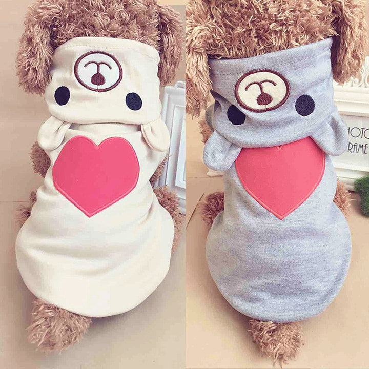 valentine pet clothes, love bears, transform clothes, pet clothes