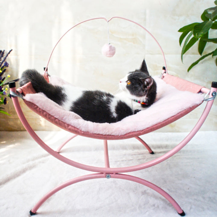 Four Seasons Cat Bed – Universal Recliner Pet Bed for Cats & Kittens | Soft Cozy All-Season Sleeping Nest