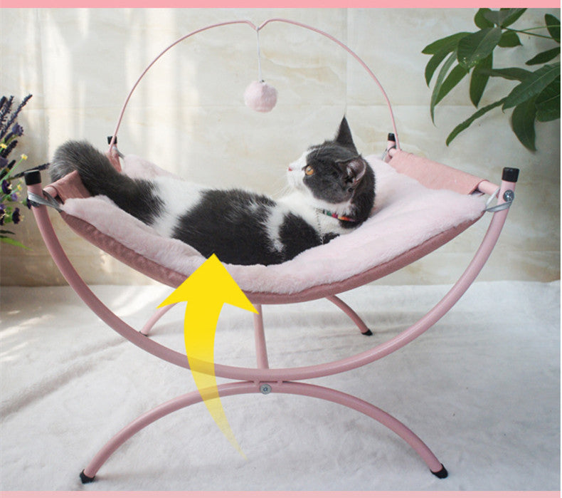 Four Seasons Cat Bed – Universal Recliner Pet Bed for Cats & Kittens | Soft Cozy All-Season Sleeping Nest