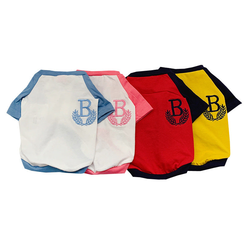 Dog clothing, short-sleeve parent-child clothing