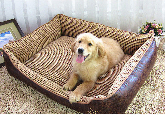 Cozy Kennel Dog Bed – Soft Washable Pet Litter Mat for Small & Large Dogs | Comfortable Puppy Sleeping Cushion