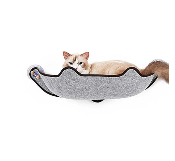 Cat Window Hammock Bed – Sunny Seat Window Sill Perch for Cats & Kittens | Strong Suction Cup Hanging Pet Resting Seat