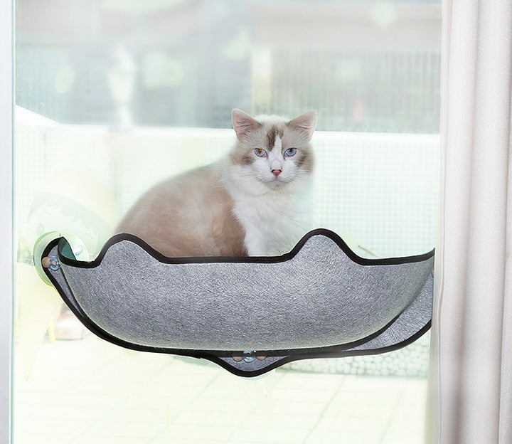 Cat Window Hammock Bed – Sunny Seat Window Sill Perch for Cats & Kittens | Strong Suction Cup Hanging Pet Resting Seat