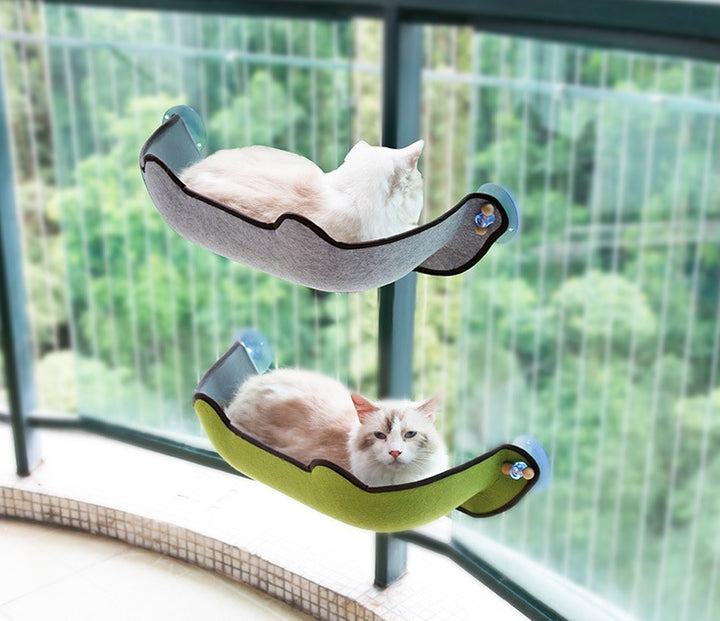Cat Window Hammock Bed – Sunny Seat Window Sill Perch for Cats & Kittens | Strong Suction Cup Hanging Pet Resting Seat