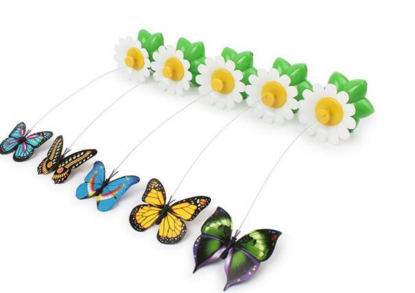 Electric Enchanting Rotating Flower Pet Toy-1