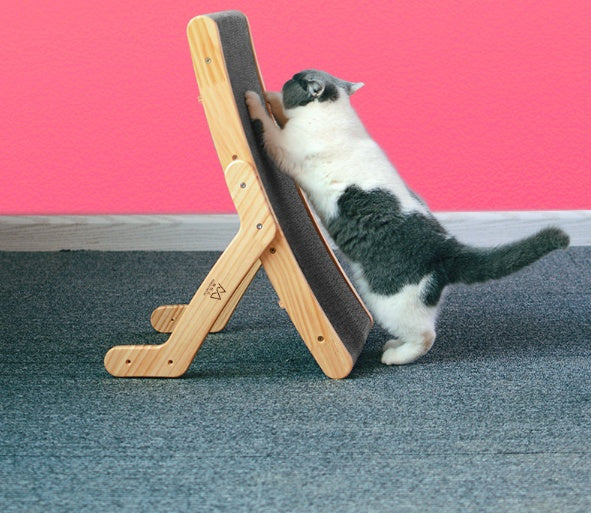 Adjustable Cat Bed with Replaceable Corrugated Scratching Pad