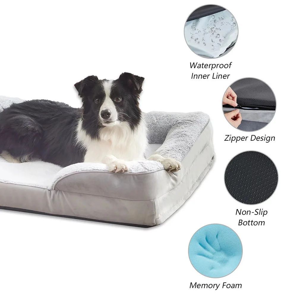 Waterproof Dog & Cat Bed Sofa Mat – High-Quality Pet Blanket Cushion for Medium & Large Dogs | Washable Non-Slip Pet House Bed