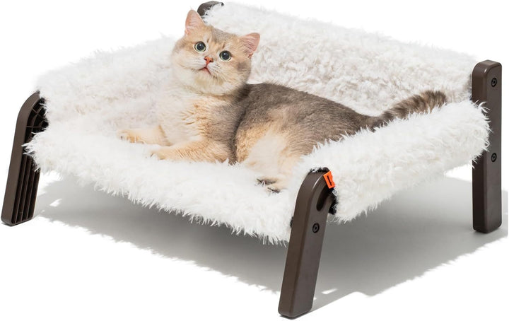 Washable Small Dog Bed For Kittens & Puppies Beige Brown