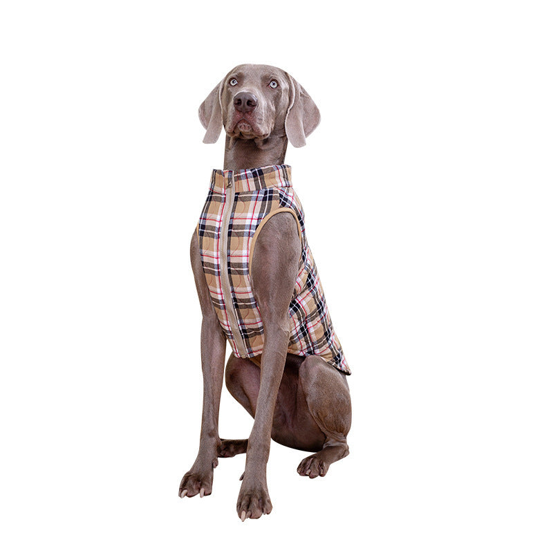 Cozy Plaid Dog Jacket