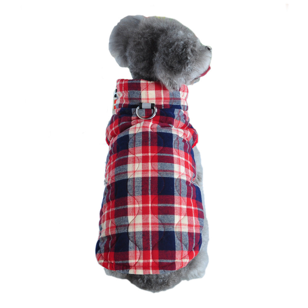 Cozy Plaid Dog Jacket