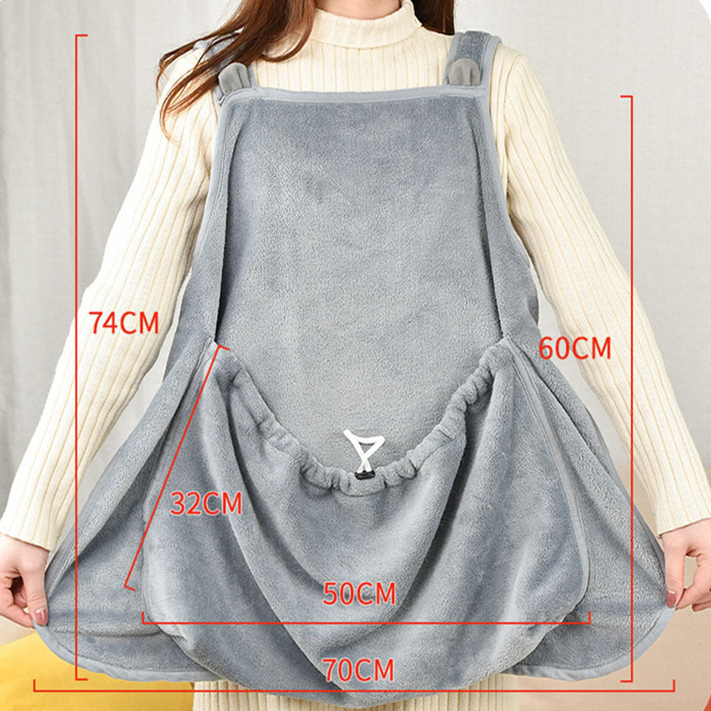 Soft Plush Pet Apron – Non-stick, Anti-grab Camisole Pinafore for Cats & Small Pets