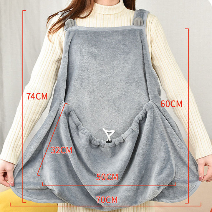 Soft Plush Pet Apron – Non-stick, Anti-grab Camisole Pinafore for Cats & Small Pets