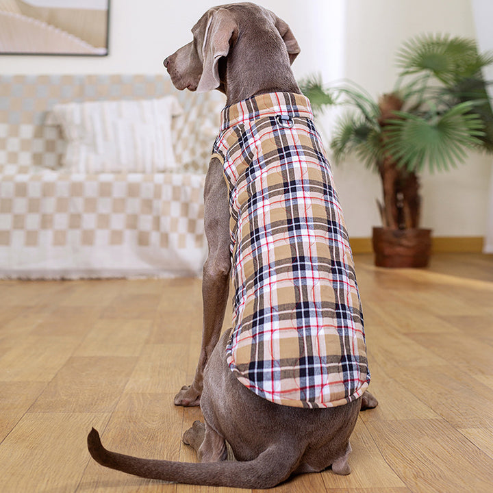 Cozy Plaid Dog Jacket