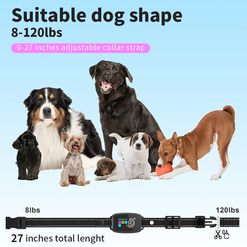 Smart Automatic Anti-Barking Dog Collar Rechargeable, Waterproof Collar For Dogs