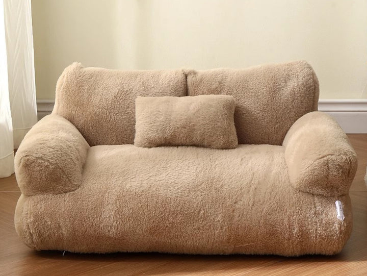 Luxury Cat Bed Sofa – Warm Plush Pet Nest for Cats & Small Dogs | Cozy Winter Puppy Bed