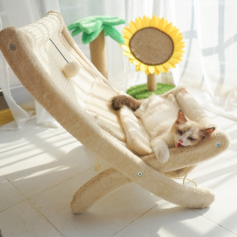 Cat Sofa Bed – Cozy Sunbathing Chair for Cats & Kittens | Soft Pet Lounger Couch for Indoor Rest & Relaxation