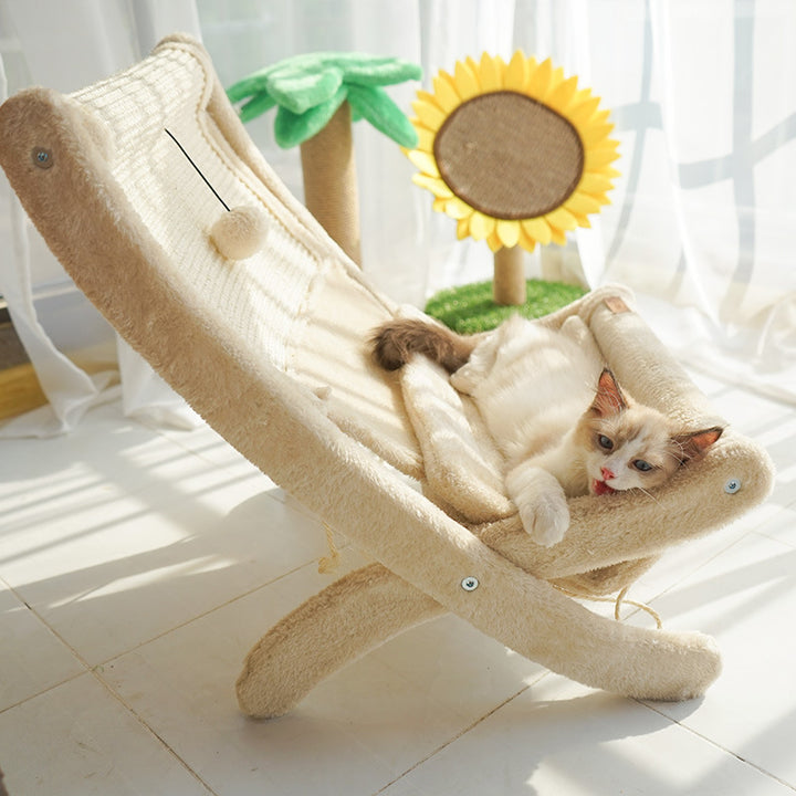 Cat Sofa Bed – Cozy Sunbathing Chair for Cats & Kittens | Soft Pet Lounger Couch for Indoor Rest & Relaxation