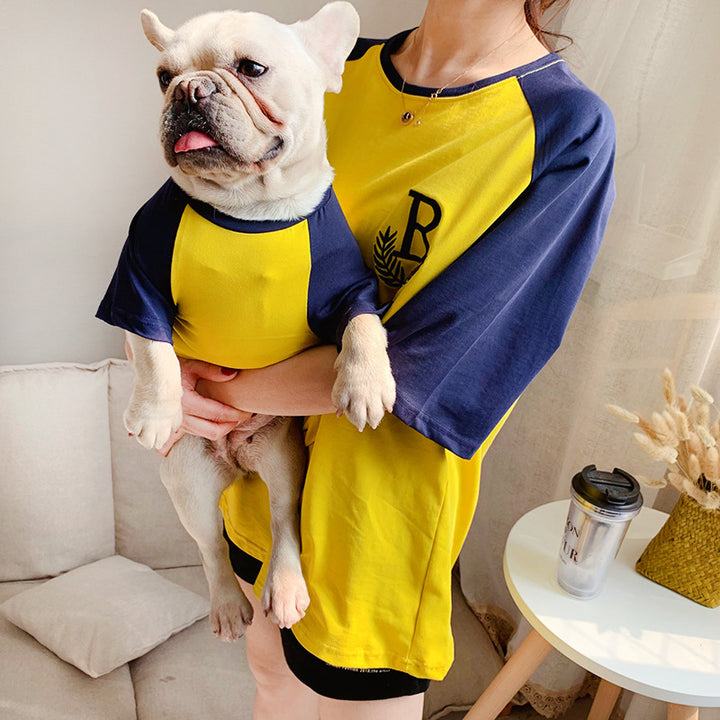 Dog clothing, short-sleeve parent-child clothing
