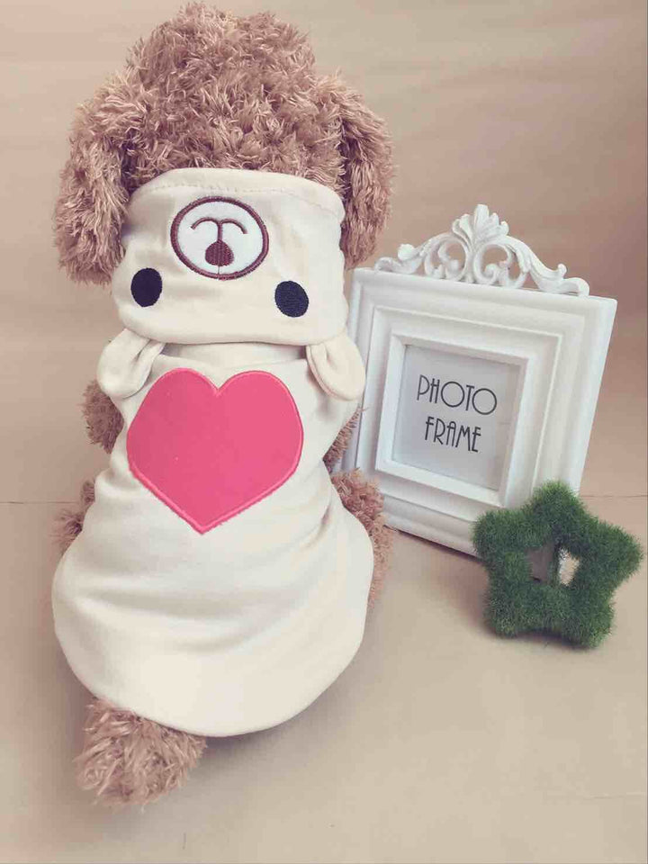 valentine pet clothes, love bears, transform clothes, pet clothes