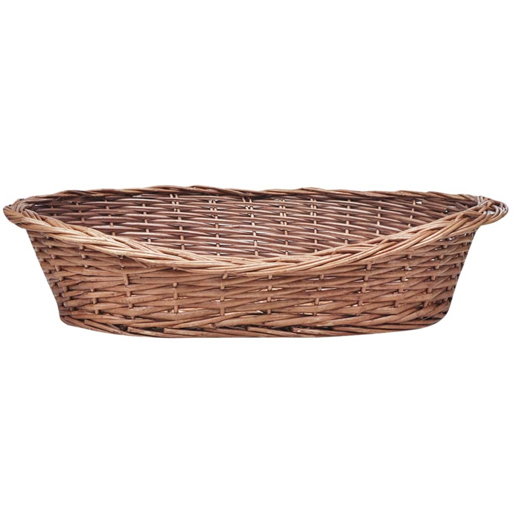 vidaXL Willow Dog Basket/Pet Bed Sofa Couch Comfy Dog Sleep Nest Cave Natural-4