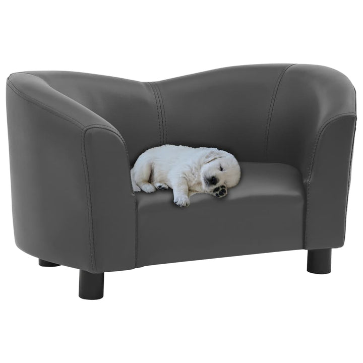 vidaXL Dog Sofa Dog Bed Foam Pet Puppy Couch with Washable Cover Faux Leather-7
