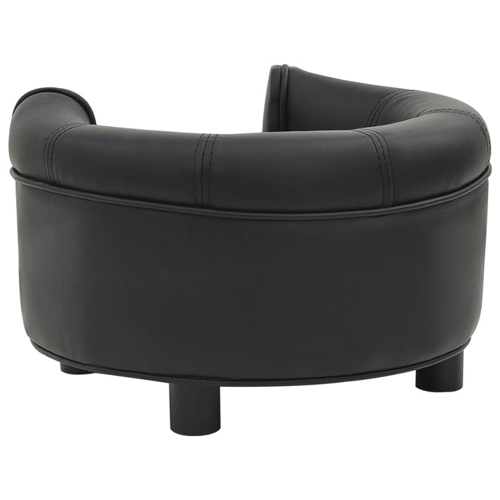 vidaXL Dog Sofa Puppy Couch Bed with Washable Cover Plush and Faux Leather-1