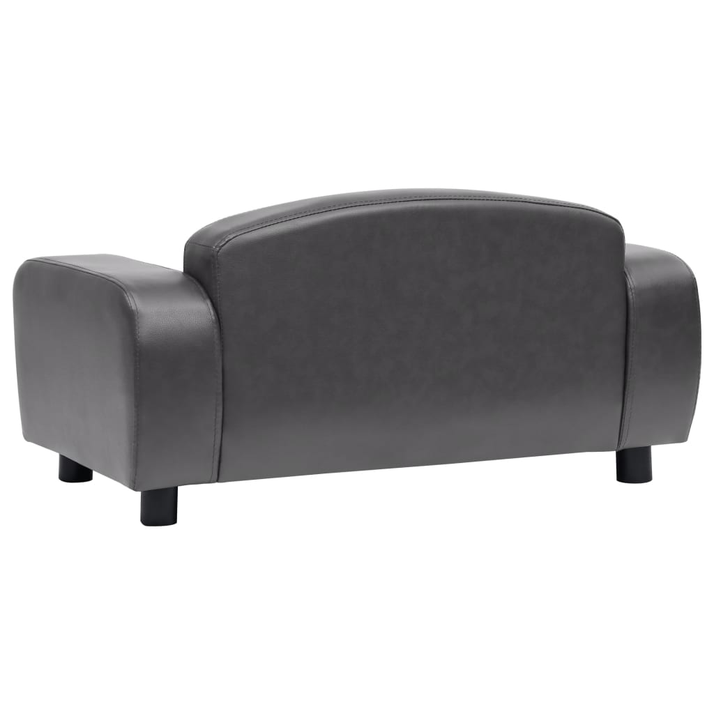 vidaXL Dog Sofa Dog Bed Foam Pet Puppy Couch with Washable Cover Faux Leather-0