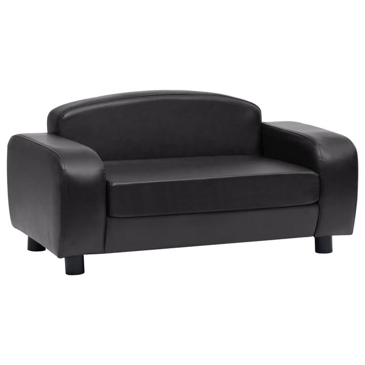 vidaXL Dog Sofa Dog Bed Foam Pet Puppy Couch with Washable Cover Faux Leather-2