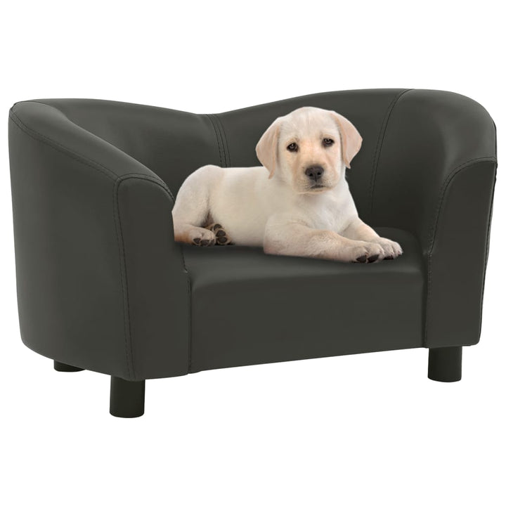 vidaXL Dog Sofa Dog Bed Foam Pet Puppy Couch with Washable Cover Faux Leather-6