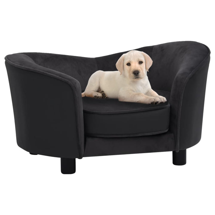 vidaXL Dog Sofa Puppy Couch Bed with Washable Cover Plush and Faux Leather-5