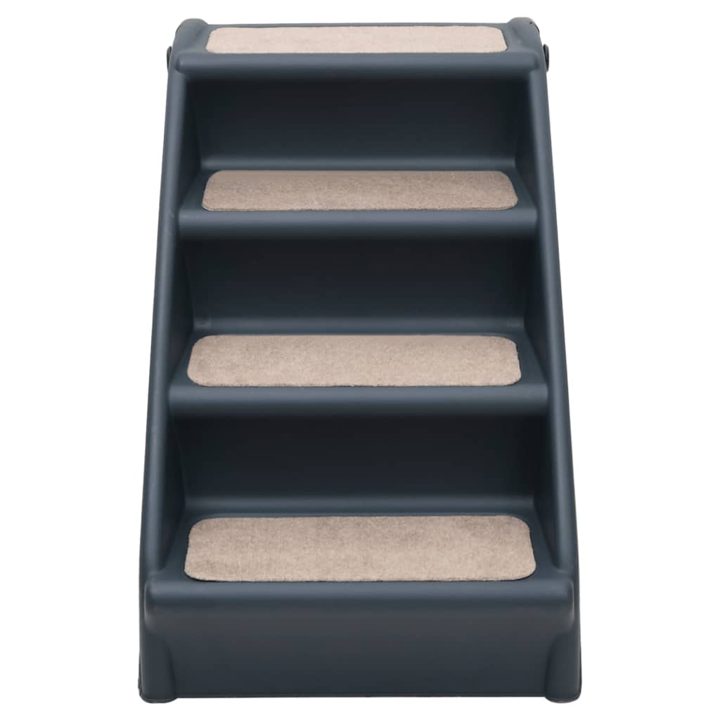 vidaXL Dog Stairs Foldable Dog Ramp Pet Stairs for High Bed Couch Car Sofa-2