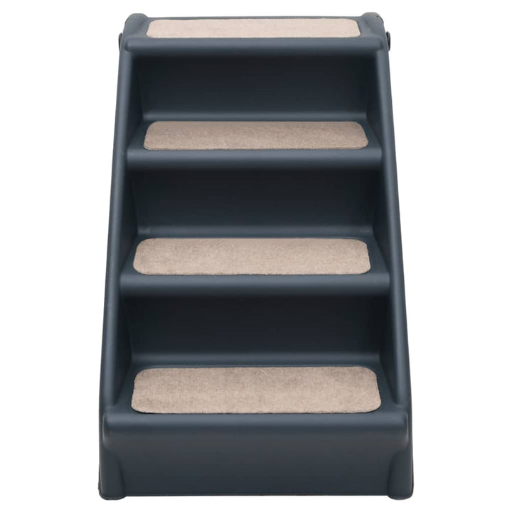 vidaXL Dog Stairs Foldable Dog Ramp Pet Stairs for High Bed Couch Car Sofa-2