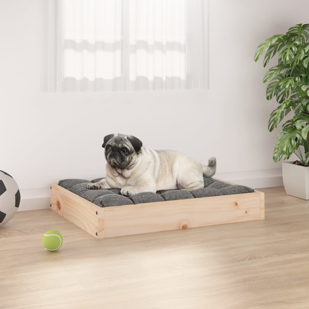vidaXL Dog Bed Dog Sofa Bed Pet Couch Seat with Wooden Frame Solid Wood Pine-0