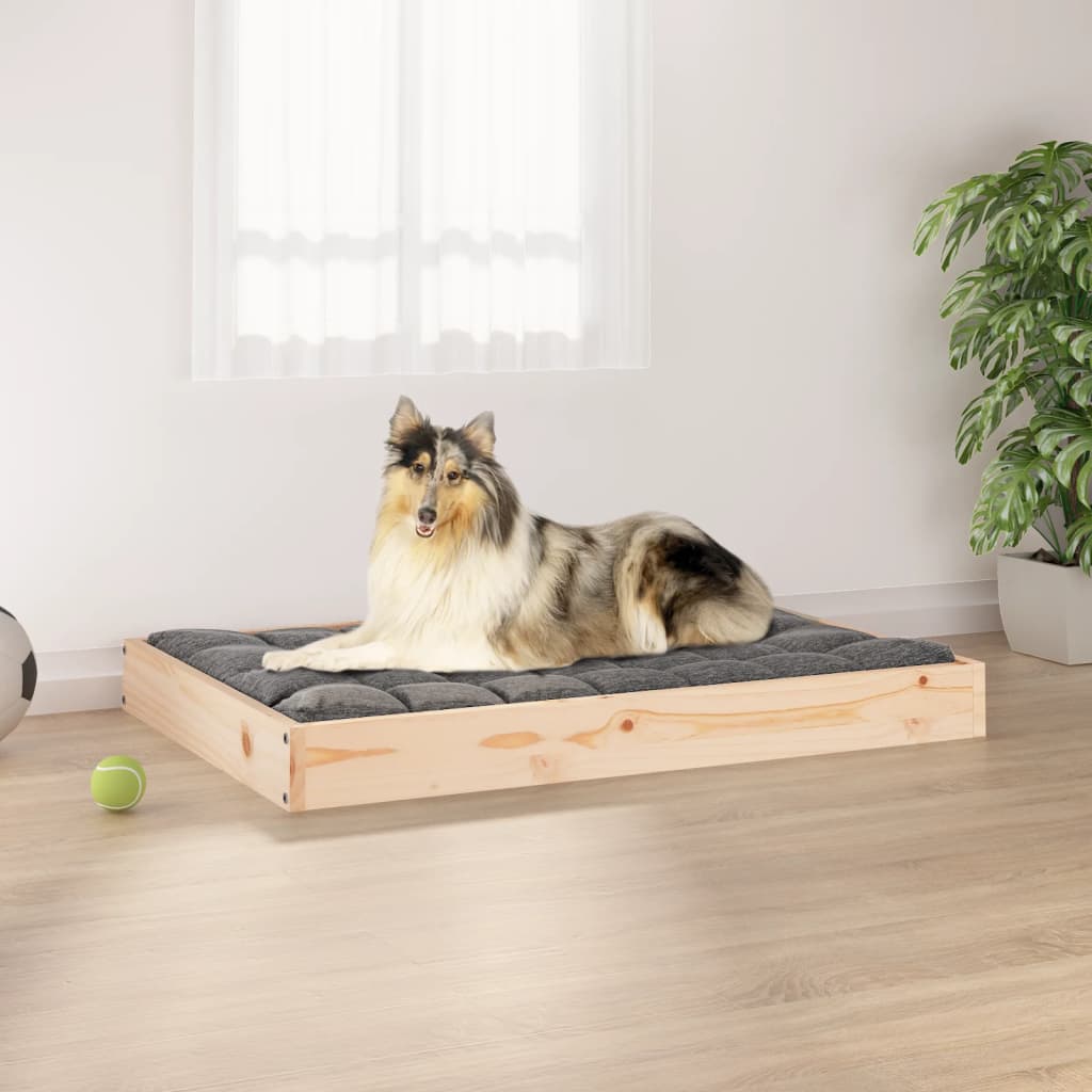vidaXL Dog Bed Dog Sofa Bed Pet Couch Seat with Wooden Frame Solid Wood Pine-0
