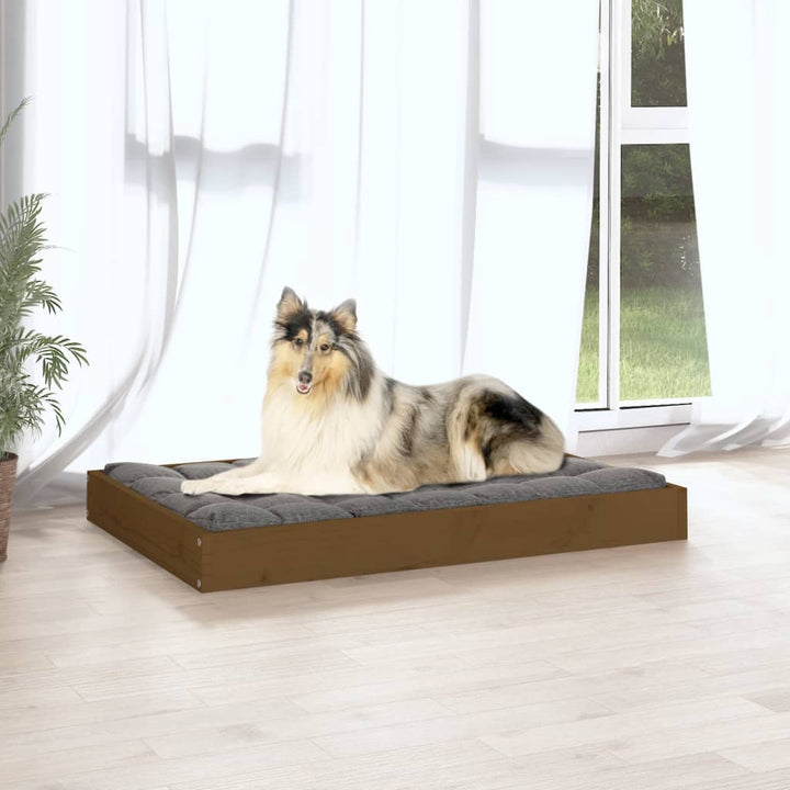 vidaXL Dog Bed Dog Sofa Bed Pet Couch Seat with Wooden Frame Solid Wood Pine-0