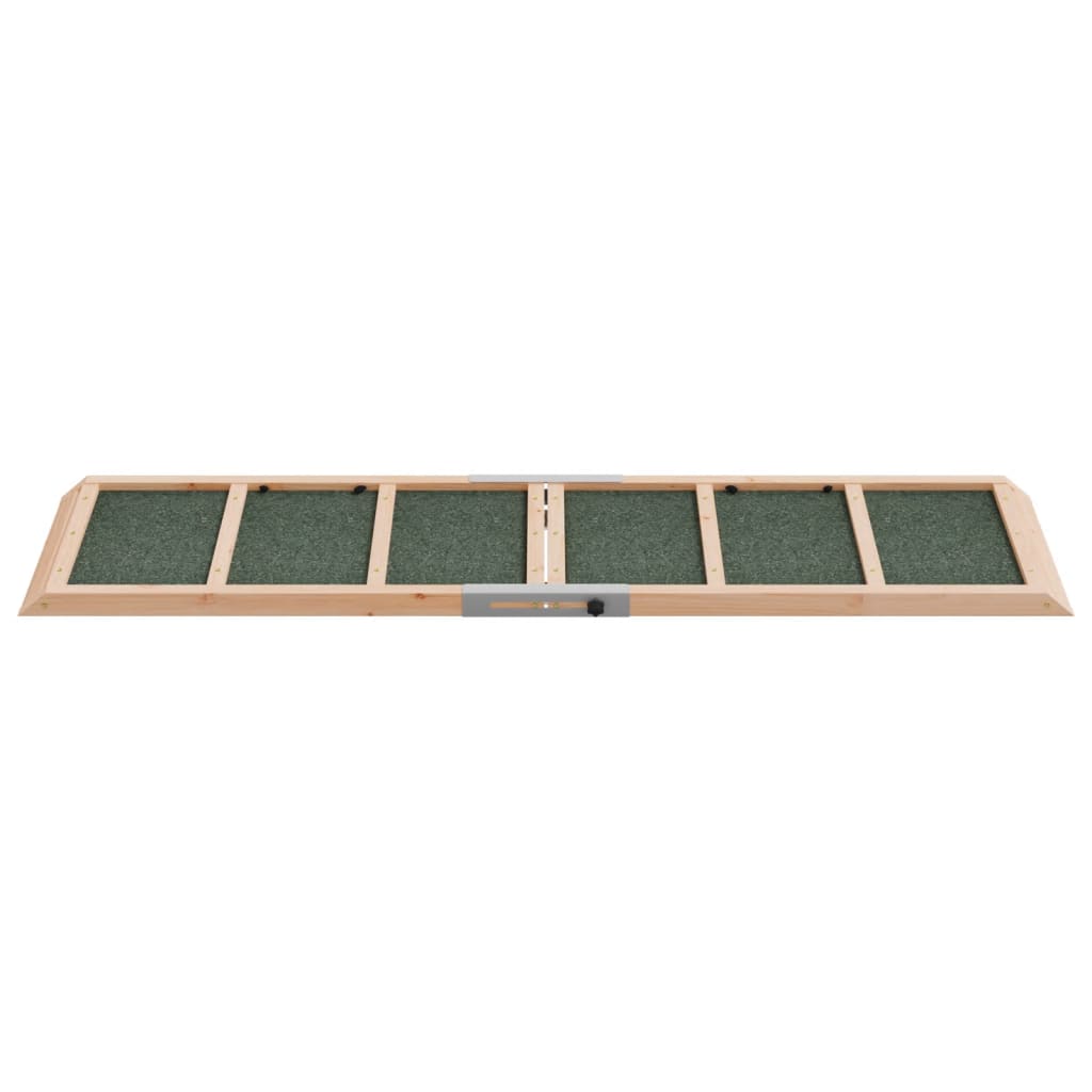 vidaXL Dog Ramp Foldable Adjustable Canine Ramp for Car Bed Solid Wood Fir-4
