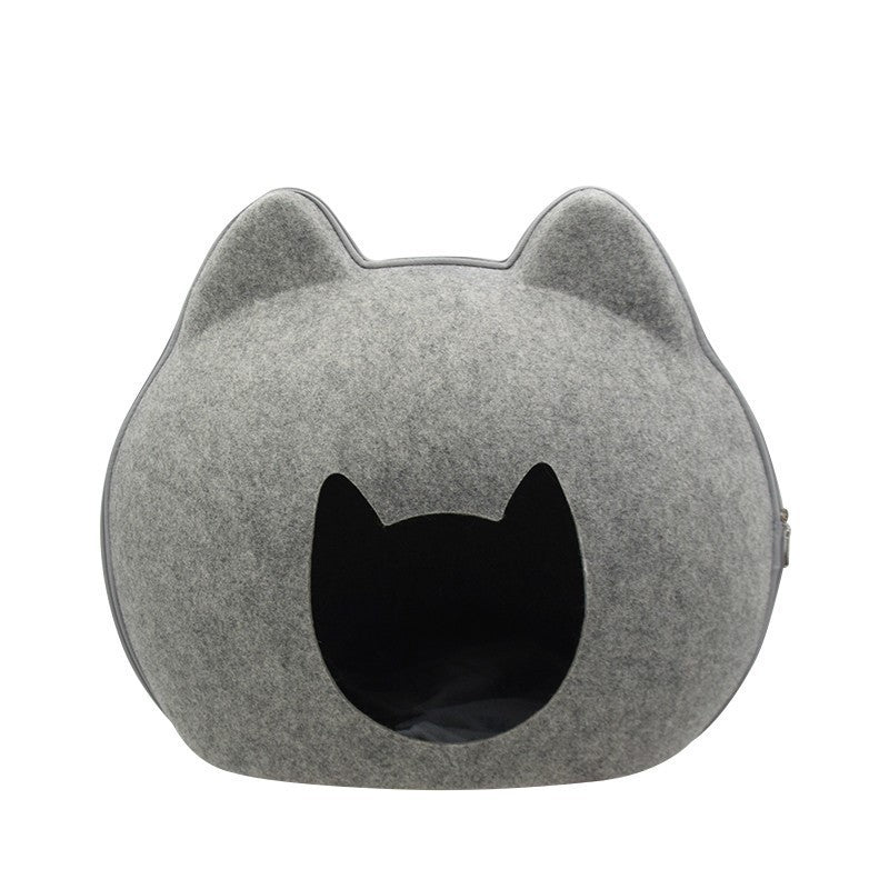 Enclosed Cat Litter Box House – Modern Cat Bed Villa with Hidden Litter Compartment | Multi-Functional Cat Furniture