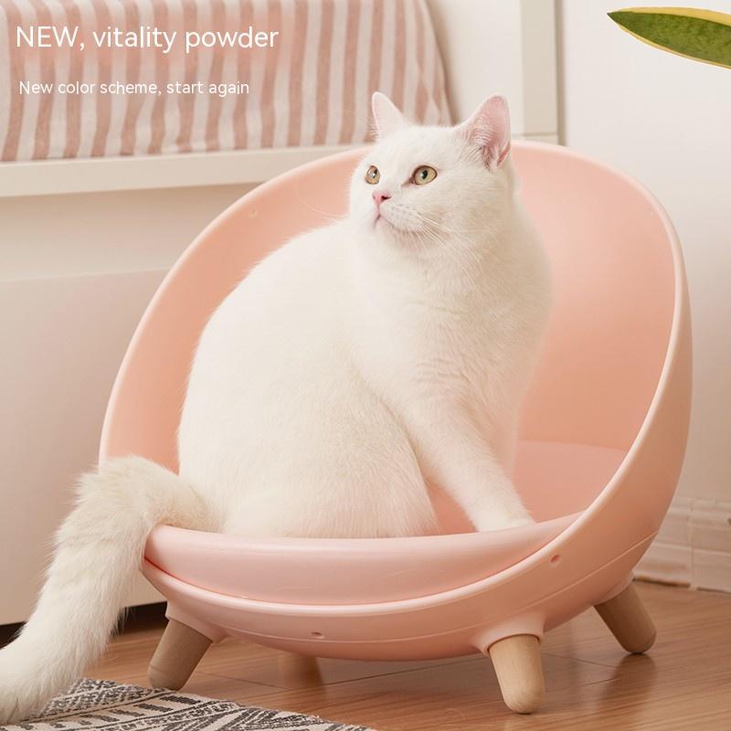 Four Seasons Cat & Small Dog Pet Bed – Soft Plush Nest for Indoor Cats, Puppies & Small Pets | Warm & Breathable All-Season Pet Cushion